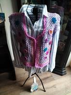Handgemaakte uniek gilet vest mt.L/XL, Kleding | Dames, Ophalen of Verzenden, Zo goed als nieuw, Maat 46/48 (XL) of groter