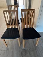 Skovby SM66E vintage design stoelen - set van 4, Huis en Inrichting, Stoelen, Ophalen, Gebruikt, Zwart, Vier