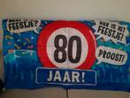 XXL Gevelvlag 80 jaar, Diversen, Vlaggen en Wimpels, Ophalen of Verzenden, Zo goed als nieuw