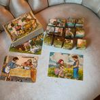 Vintage Blokken Puzzel met Afbeeldingen, Kinderen en Baby's, Speelgoed | Educatief en Creatief, Ophalen of Verzenden, Gebruikt