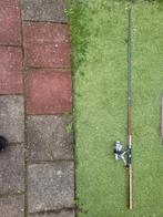 Spin roofvis hengel met molen 2.40 mtr werphengel 0-40 gram, Watersport en Boten, Ophalen of Verzenden, Zo goed als nieuw, Complete set