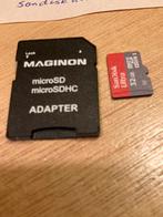 1 Micro SD kaart Maginon+ adapter, Ophalen, SD, 32 GB, Zo goed als nieuw