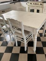 Franse tafel met franse houten stoelen, Antiek en Kunst, Antiek | Meubels | Stoelen en Banken, Ophalen