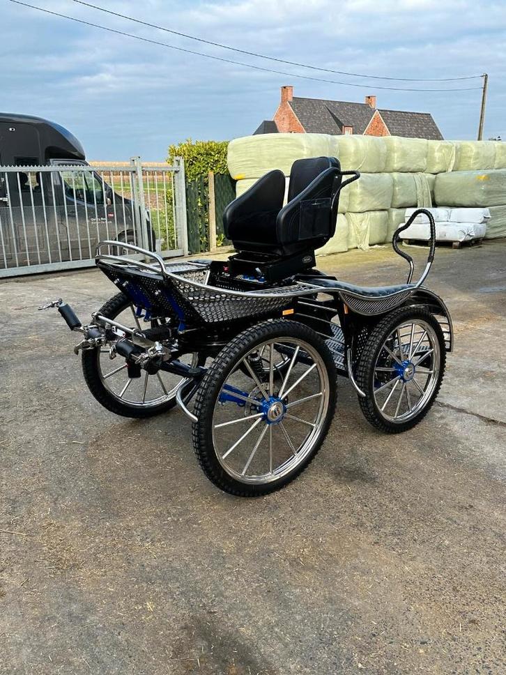 POJ-KON REXTON Dubbelspan Marathonwagen TE KOOP, Dieren en Toebehoren, Rijtuigen en Koetsen, Zo goed als nieuw, Marathonwagen