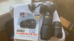 Sony a 68 met twee Tamron lenzen Di SP 70-300, Ophalen of Verzenden, Zo goed als nieuw
