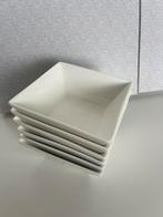 6 vierkante witte kommen -  xenos - 14cm, Ophalen of Verzenden, Zo goed als nieuw, Kom(men), Overige stijlen