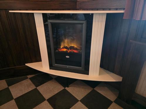 Elektrische Haard / Sierhaard in Hoekmeubel – EWT (werkend!), Huis en Inrichting, Haarden, Zo goed als nieuw, Elektrische haard