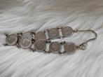 Dubbeltjesarmband Wilhelmina 1948, Sieraden, Tassen en Uiterlijk, Armbanden, Ophalen of Verzenden, Gebruikt, Zilver, Overige materialen
