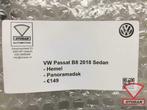 vw passat b8 2018 sedan hemel bekleding panoramadak, Auto-onderdelen, Ophalen of Verzenden, Gebruikt, Volkswagen