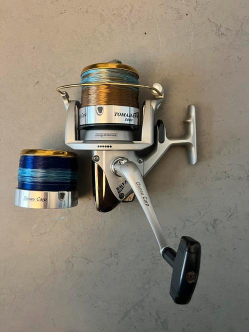 Danau Carp Tomahawk 5000 molen + extra spoel, Watersport en Boten, Hengelsport | Algemeen, Zo goed als nieuw, Molen, Ophalen