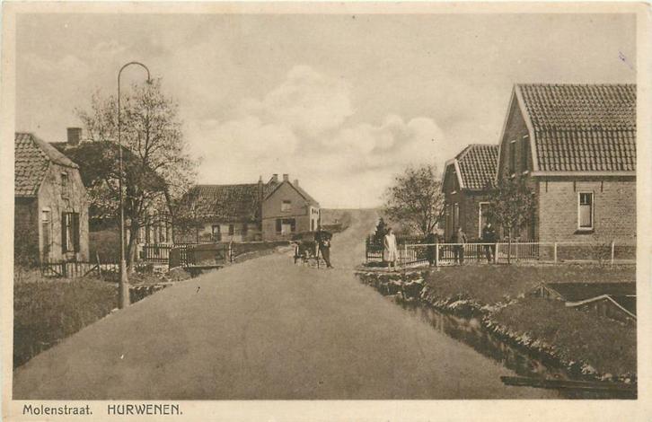 701080007 Hurwenen Molenstraat, Verzamelen, Ansichtkaarten | Nederland, Gelderland, Voor 1920, Verzenden
