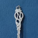 verzilverd letterlepeltje, lepeltje letter N (DD 90), Antiek en Kunst, Ophalen of Verzenden