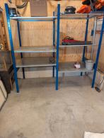 Zware 2 vaks magazijn stelling diep 80 cm 150 kg borden, Doe-het-zelf en Verbouw, Ophalen