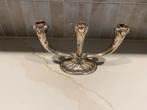 Antieke verzilverde drie-armige kandelaar WFM Duitsland, Ophalen of Verzenden, Zilver