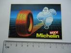 sticker oud Michelin Bibendum MXV retro banden strip art, Ophalen of Verzenden, Zo goed als nieuw, Bedrijf of Vereniging