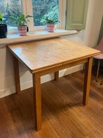 Houten uitschuifbare tafel, Huis en Inrichting, Tafels | Eettafels, Ophalen, Gebruikt, 50 tot 100 cm, 50 tot 100 cm