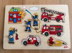 Goki puzzel brandweer, Ophalen of Verzenden, Gebruikt
