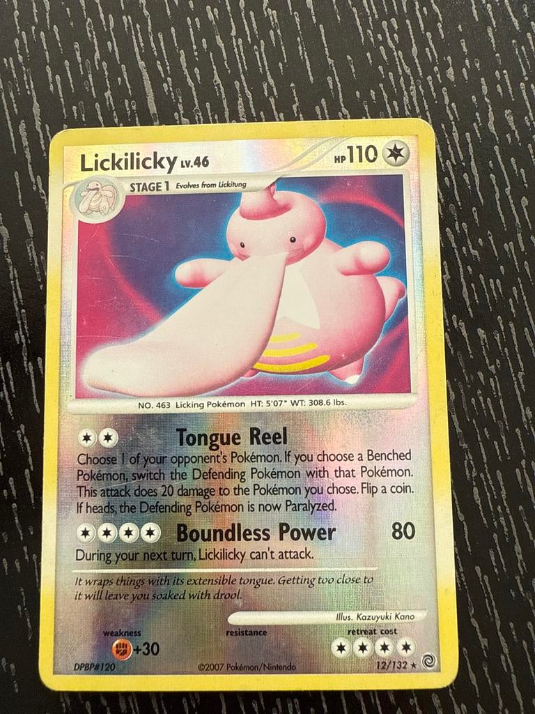 Lickilicky 12/132 Reverse Holo - Secret Wonders, Ophalen of Verzenden, Zo goed als nieuw, Losse kaart, Foil
