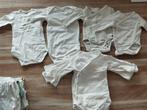 9x romper lange mouwen (gebroken) wit maat 50/56, Kinderen en Baby's, Babykleding | Maat 50, Ophalen of Verzenden, Jongetje of Meisje