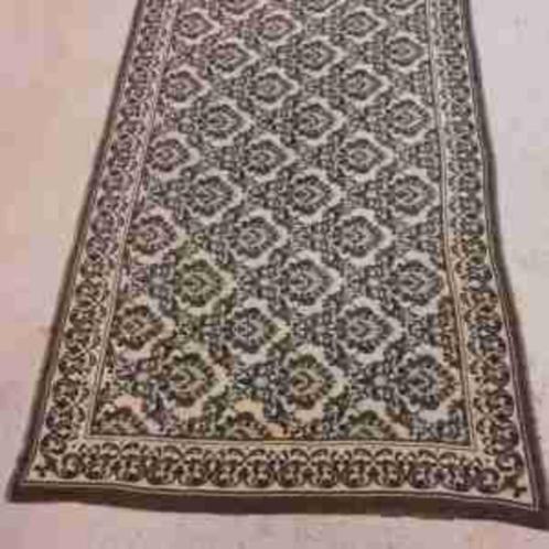 Grandfoulard woonkleed klassiek dessin groen beige 214/216, Huis en Inrichting, Stoffering | Tapijten en Kleden, Gebruikt, Rechthoekig