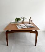 Vintage teakhouten salontafel Louis van Teeffelen, jaren 60, Ophalen, Gebruikt, 50 tot 100 cm, 50 tot 100 cm