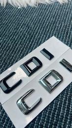 Mercedes CDI logo cdi chroom embleem zwart CDI embleem c d i, Ophalen of Verzenden