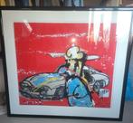 Herman Brood Mercedes 300 SL zeefdruk, Antiek en Kunst, Kunst | Litho's en Zeefdrukken, Ophalen