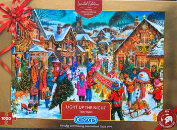 Gibsons kerstpuzzel 1000 stukjes als nieuw  beschikbaar voor biedingen