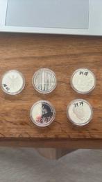 5 Zilveren 10 euro munten proof staat, Ophalen of Verzenden, Overige landen, 10 euro