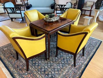 Originele Art Deco zithoek / kaarttafelset – ca. 1925 beschikbaar voor biedingen