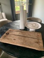 Houten tray dienblad landelijk sober oud hout wagondeel, Huis en Inrichting, Ophalen, Zo goed als nieuw, Rechthoekig, Hout