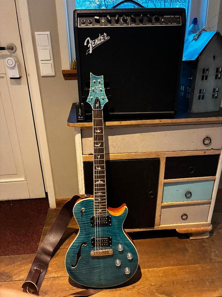 PRS SE Zach Myers (met tas, versterker 2x), Muziek en Instrumenten, Snaarinstrumenten | Gitaren | Elektrisch, Nieuw, Semi-solid body