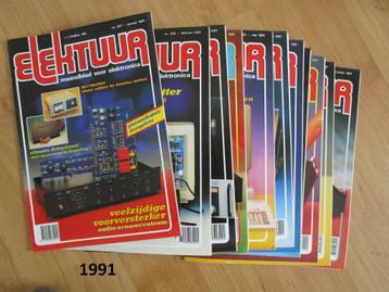 Tijdschrift Elektuur - compleet jaargang 1991 beschikbaar voor biedingen