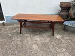 Salontafel Teeffelen? Vintage teak retro midcentury €295, Gebruikt, 100 tot 150 cm, Minder dan 50 cm, Rechthoekig