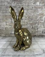 Gouden Haas, haas, paashaas,, Huis en Inrichting, Huize-Hendriks, Nieuw, Ophalen of Verzenden, Info@huize-hendriks.nl