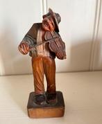 Man met viool / violist . Antiek, Ophalen of Verzenden