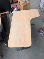 L-vormig bureau in hoogte verstelbaar, Ophalen, In hoogte verstelbaar, Gebruikt, Bureau