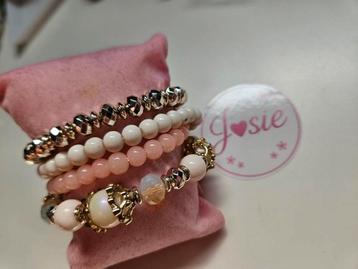 Set Armbanden Roze & Goud #2 - Nieuw! beschikbaar voor biedingen