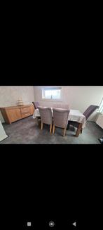 Eettafel met stoelen + kast, Ophalen of Verzenden