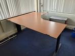 Trespa hoekbureaus hoogte verstelbaar., Huis en Inrichting, Bureaus, Ophalen, In hoogte verstelbaar, Gebruikt, Bureau