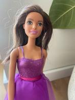 Barbie pop met paarse jurk, Ophalen of Verzenden, Gebruikt, Barbie
