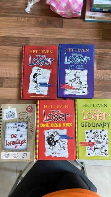 5 boeken uit serie Leven van een loser - Jeff Kinney beschikbaar voor biedingen