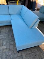 !!ACTIE!! Lichtblauwe hoekbank, gratis levering, 250 tot 300 cm, Hoekbank, Metaal, Ophalen of Verzenden