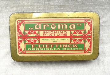 blik (leeg!) Aroma mixture Lieftinck Groningen pijp tabak beschikbaar voor biedingen