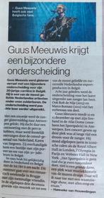 Guus Meeuwis krijgt bijzondere onderscheiding, Ophalen of Verzenden, 1980 tot heden, Nederland, Knipsel(s)