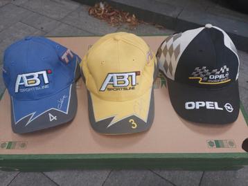 DTM caps ABT audi 2x. 1x Opel motorsport. beschikbaar voor biedingen
