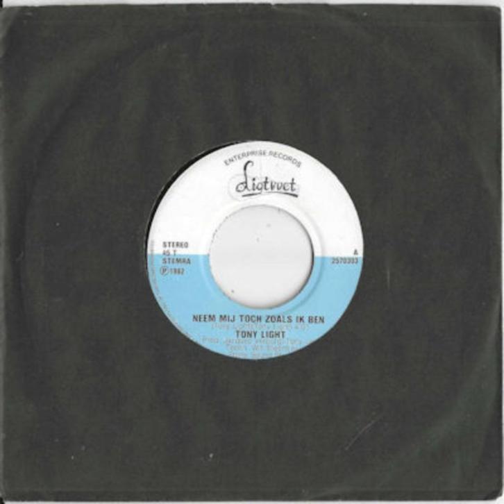 TONY LIGHT  `982   NEDERPOP SUPER !!!!  L898, Cd's en Dvd's, Vinyl Singles, Single, 7 inch, Ophalen of Verzenden