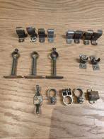 Messing / koper gordijnroede houders, Antiek en Kunst, Ophalen of Verzenden