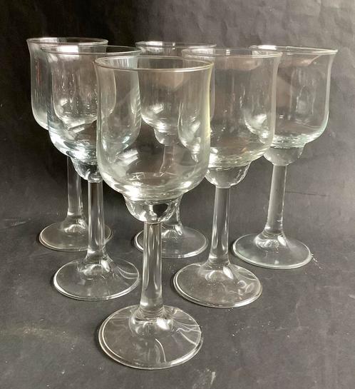 WILLEM HEESEN - 6 wijnglazen  25 cl, Antiek en Kunst, Antiek | Glas en Kristal, Ophalen of Verzenden
