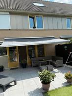 Zonnescherm antraciet 5 meter met nieuw doek, Tuin en Terras, Zonneschermen, Ophalen, 450 cm of meer, Zo goed als nieuw, 150 tot 300 cm